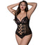 Magda Bustier de Encaje Negro XL