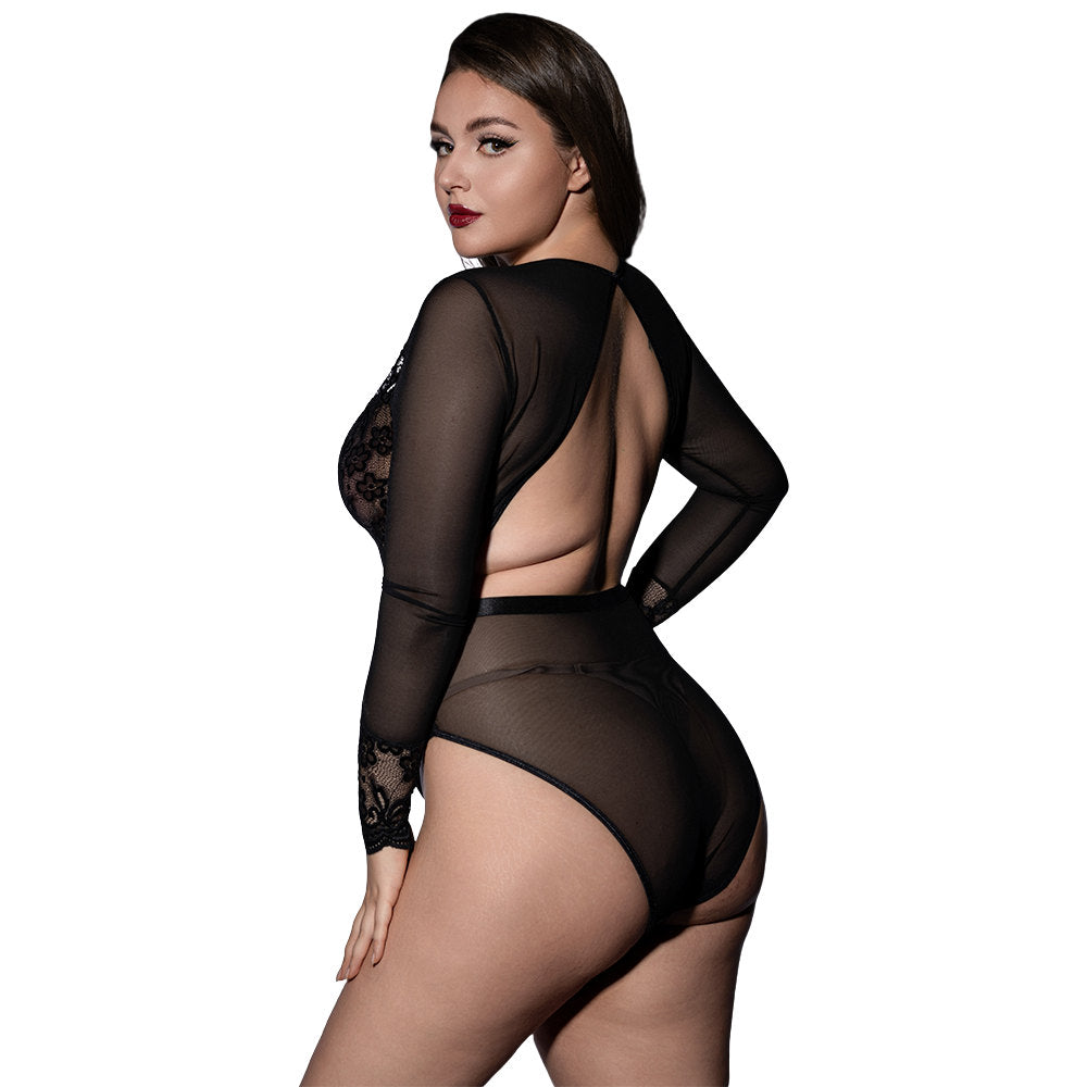 Ivanna Body de Encaje Negro XL Imagen secundaria del producto