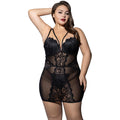 Adriana Vestido de Encaje Negro XL