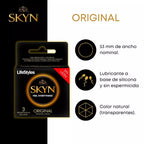 LifeStyles Skyn Condones sin latex - Original 3 un