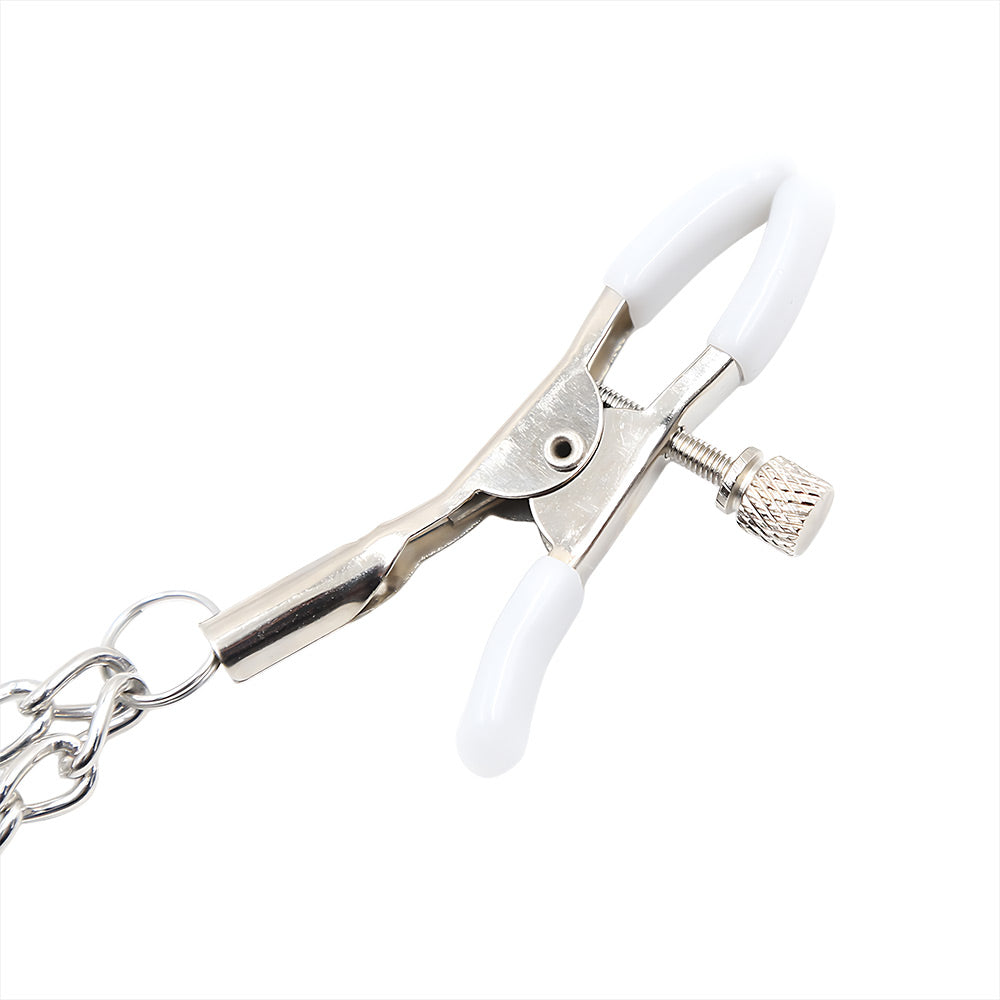 Pinzas Para Pezones Doble Cadena SENS Blanco Imagen secundaria del producto