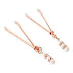 Pinzas Para Pezones con Joya SENS Cuarzo Rosa