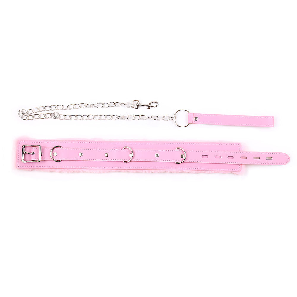 Collar Felpa con Cadena SENS Rosado