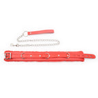 Collar Felpa con Cadena SENS Rojo