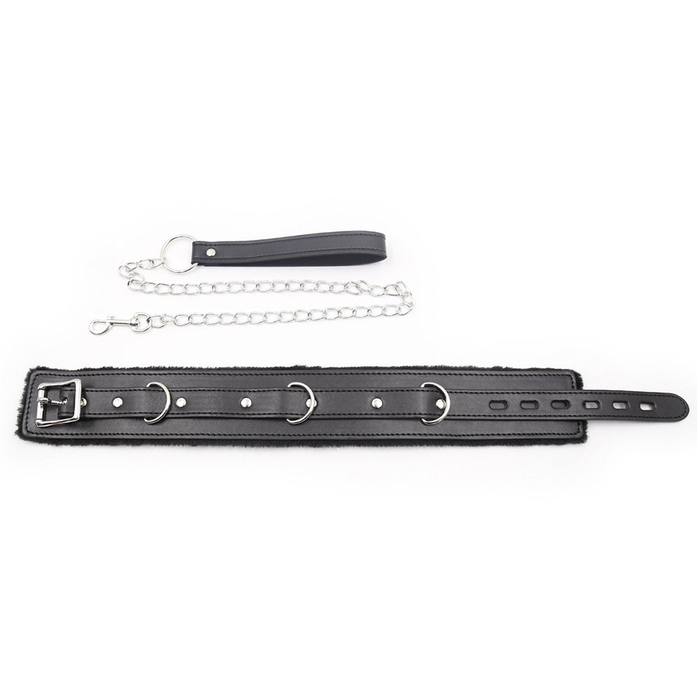 Collar Felpa con Cadena SENS Negro