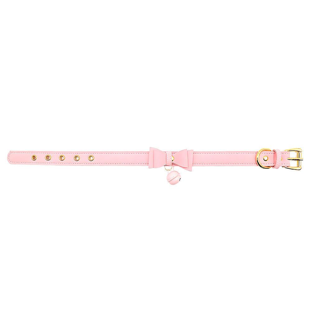 Miss Kitten Collar con Cascabel - Rosado