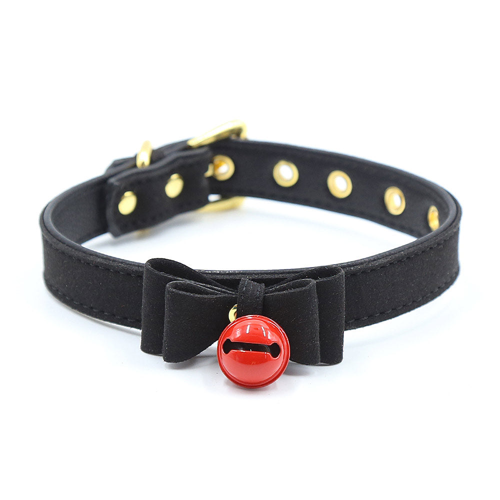 Miss Kitten Collar con Cascabel - Negro Imagen principal del producto