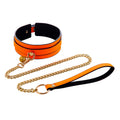 Collar Fluorescente con Cadena SENS Naranja Neón