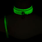 Collar Fluorescente con Cadena SENS Verde Neón