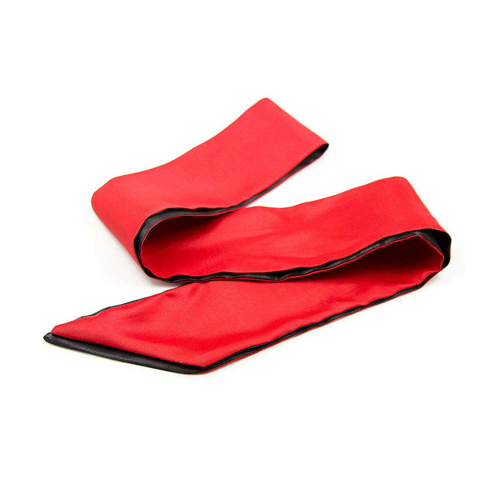 Antifaz de Tela Reversible SENS Rojo y Negro