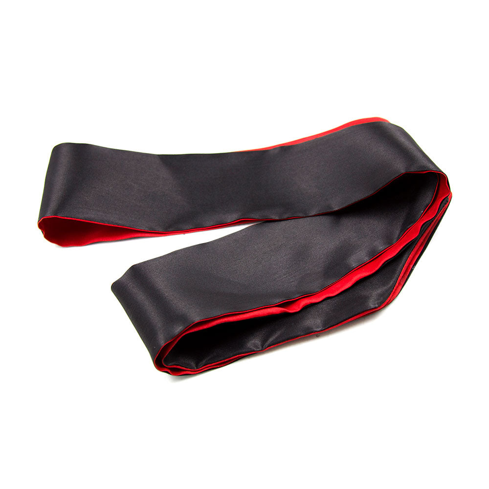 Antifaz de Tela Reversible SENS Rojo y Negro