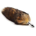 Cola de Zorro con Plug de Metal - Beige 45 cm