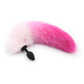 Cola de Zorro con Plug de Silicona - Fucsia 45 cm