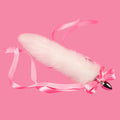 Cola de Zorro con Plug de Metal - Rosa 38 cm