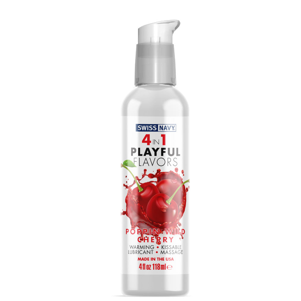 4 en 1 Gel Cálido Comestible Cereza  118 ml