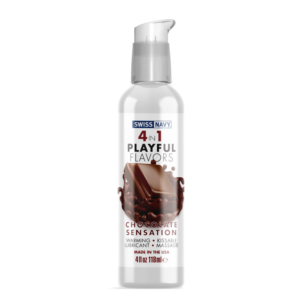 4 en 1 Gel Cálido Comestible Chocolate  118 ml