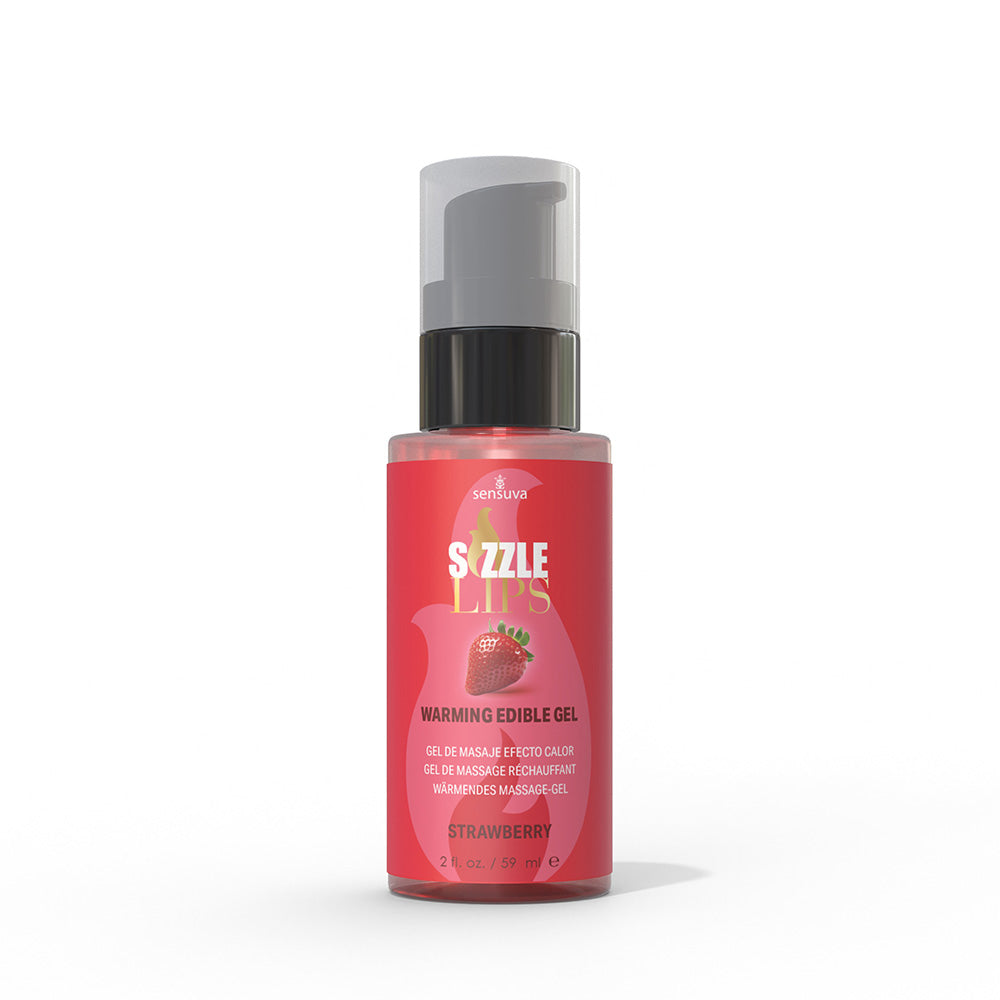 Sizzle Lips Gel Comestible Efecto Calor - Frutilla 59 ml