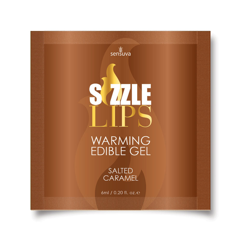 Sizzle Lips Gel Comestible Efecto Calor - Caramelo Sachet Imagen principal del producto