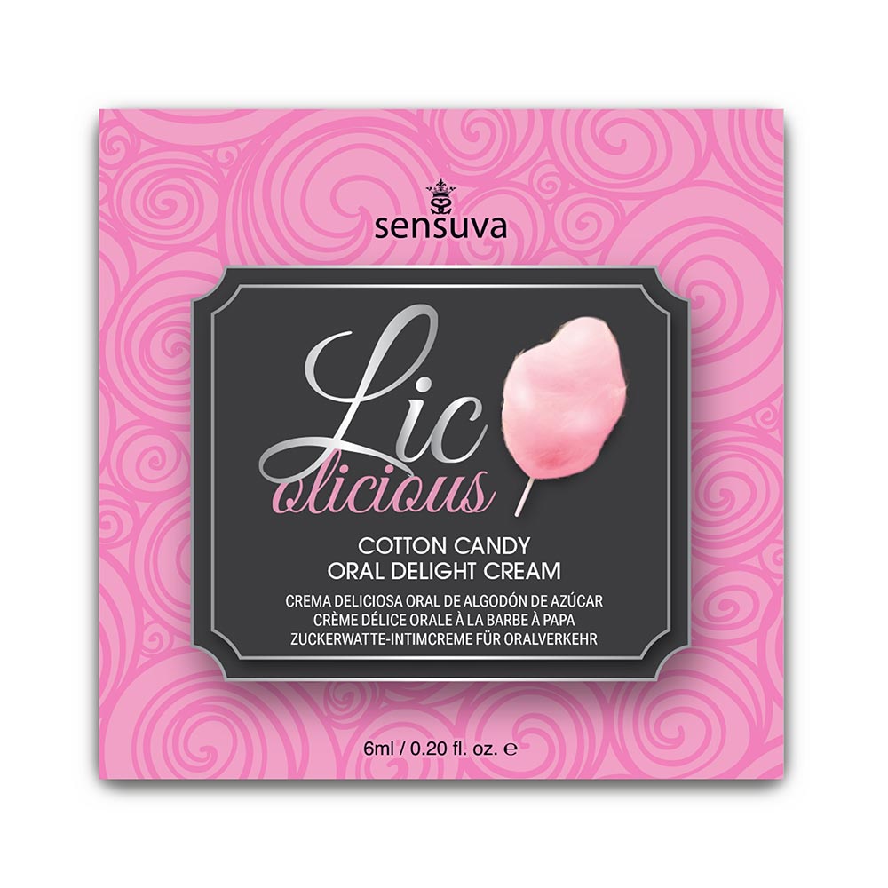 Licolicious Crema Comestible Para el Sexo Oral - Algodón de Azúcar Sachet Imagen principal del producto