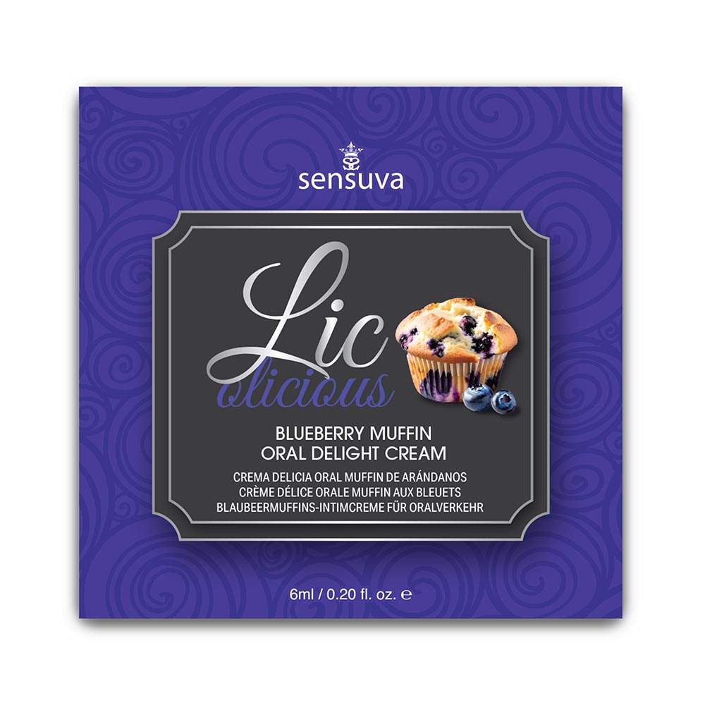 Licolicious Crema Comestible Para Sexo Oral - Blueberry Sachet
